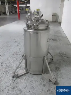 USED HyClone 200 Liter Conecraft Receiver Tank, 304 S/S, 8#