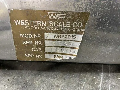 USED WESTERN SCALE CO WSB2015 | DF2000NS