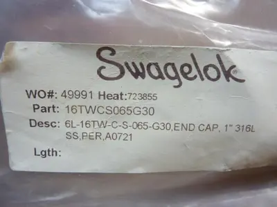 NEW SWAGELOK 16TWCS065G30