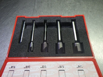 KEO 5 Piece 90 Deg 3 Flute Carbide Counter Sink Set 55769-TiAlN (LOC508A)