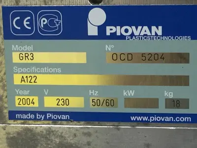 USED PIOVAN GR3