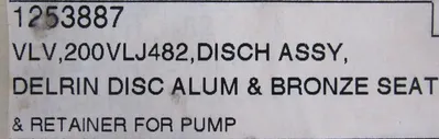 NEW GARDNER DENVER 200 VLJ 482 DISCHARGE VALVE ASSEMBLY 200VLJ482