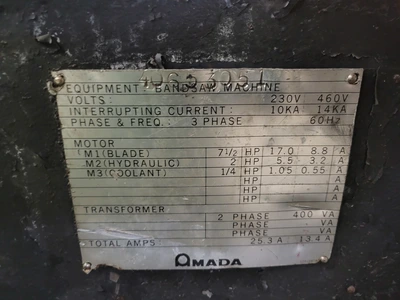 1993 AMADA HFA 400-W Horizontal Band Saws | Myers Technology Co., LLC (3)