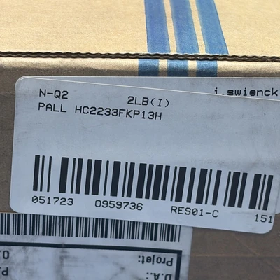 New | in-Stock Pall HC2233FKP13H Miscellaneous MRO Indiana US | J&J Industrial Supply #1277330
