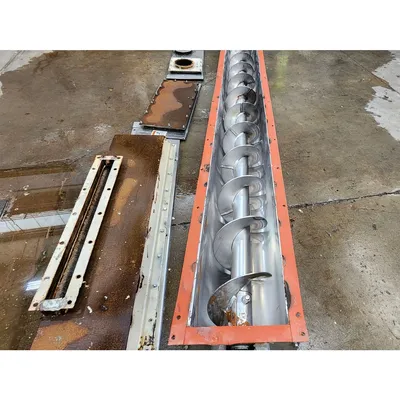Used 9" dia. Stainless Steel Thomas Conveyor Co Screw Auger Conveyor - 11'-6"L