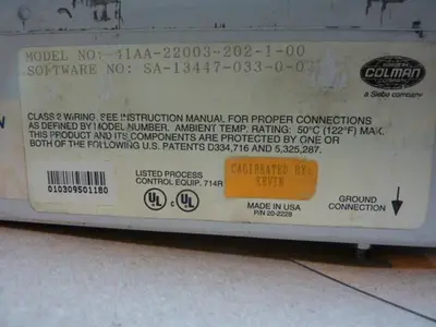 USED BARBER COLMAN 41AA-22003-202-1-00