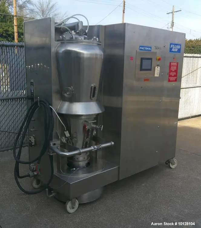 Used FLUID AIR 0020P Fluid Bed Dryers Illinois US | Aaron Equipment #1081468