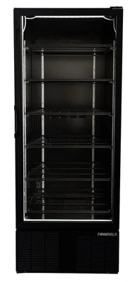181-0028 Habco ESM28HCTD-BLK Single Door Self Contained Cooler
