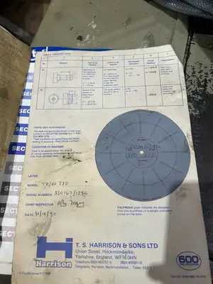 Harrison VS330TR Straight Bed Lathe