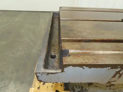 CNC Milling Machine T-Slot Table 22"x28" Steel Cast Iron Slotted Fixture Plate
