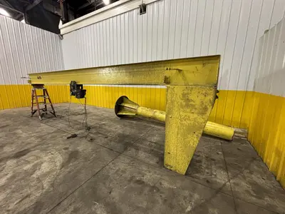 500 LB X 16' X 12' FREE STANDING JIB CRANE: STOCK #22902
