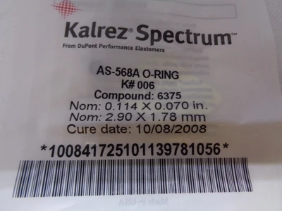 USED KALREZ SPECTRUM AS-568A