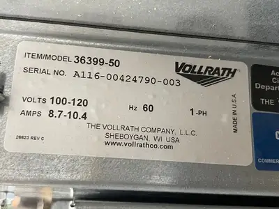 Used Vollrath Used Vollrath 36399 Modular Drop In Two Compartment Hot Food Well with Drain 120V Steam Tables (Food) Illinois US | Falcon Restaurant Supply #1375697
