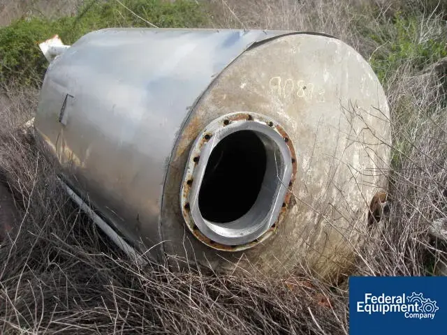 Used Perry Products 500 Gal Perry Receiver, 304 S/S, 75/75# Stainless Steel Tanks Louisiana US | Federal Equipment Company #125703