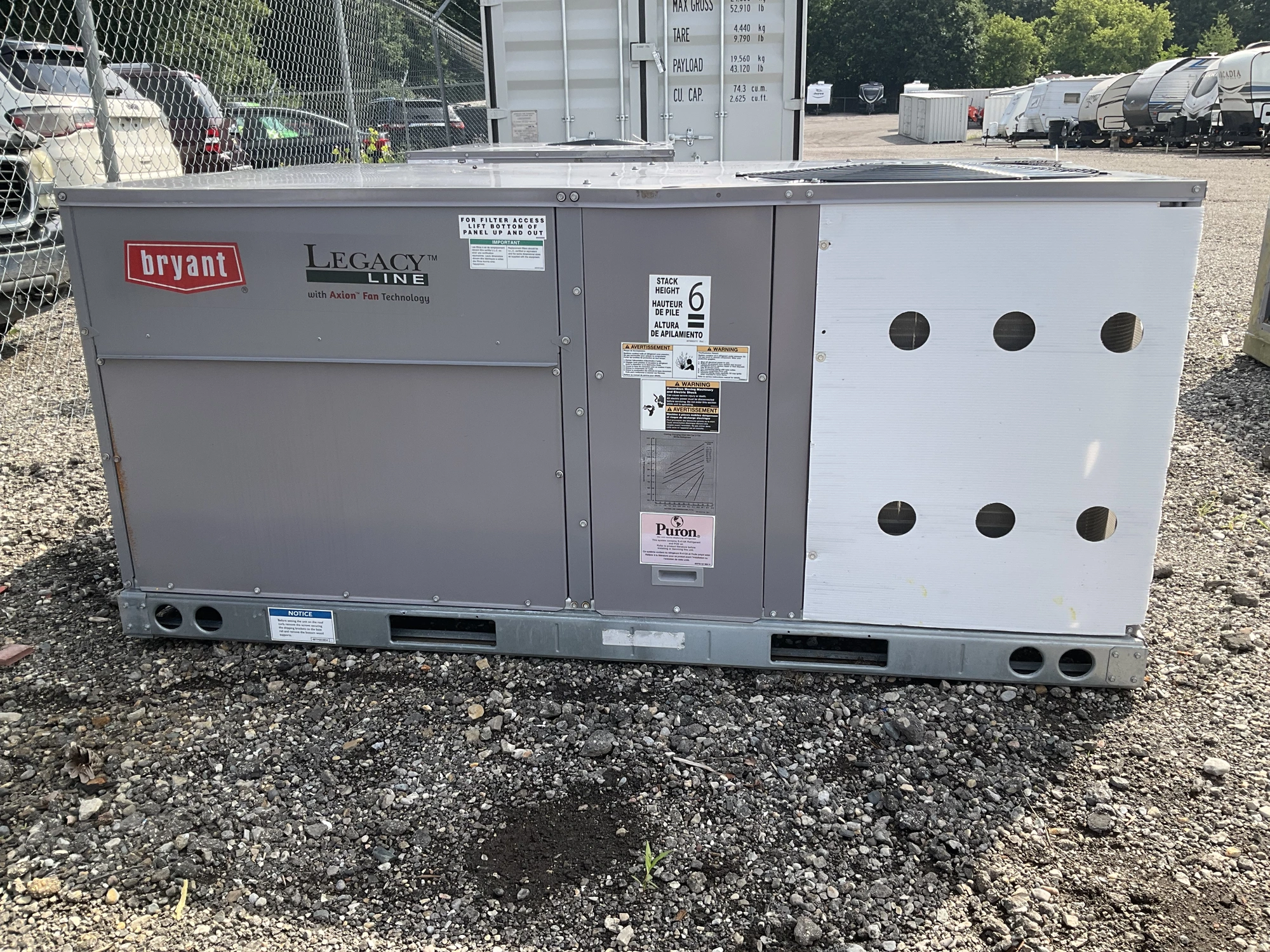 Used BRYANT CRPWREXH Air Conditioning Equipment Michigan US | Miedema Asset Management Group #1411134