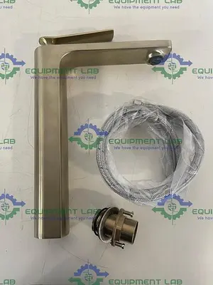 NEW BRUSHED GOLD SINGLE HANDLE FAUCET FOR BATHROOM W/ BRUSHED GOLD POP UP STOPPER