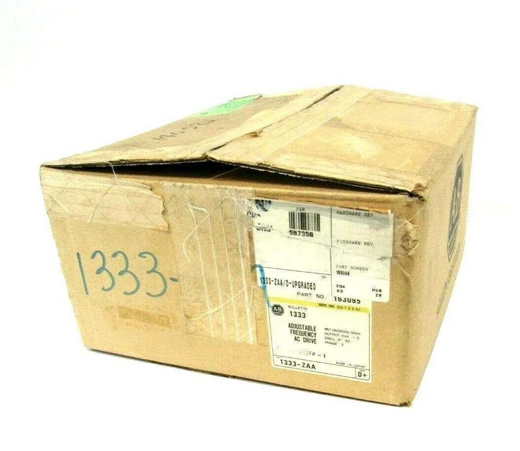 NEW ALLEN BRADLEY 1333-ZAA ADJUSTABLE FREQUENCY AC DRIVE SER.D+ 1333ZAA