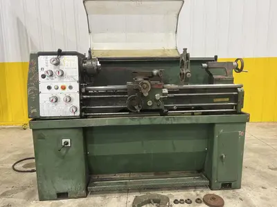 13" X 40" ENCO MODEL #1340 GAP BED ENGINE LATHE, 1.375" HOLE: STOCK #20717