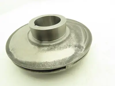 Centrifugal Pump Impeller 60mm Keyed Bore 203mm OD Steel