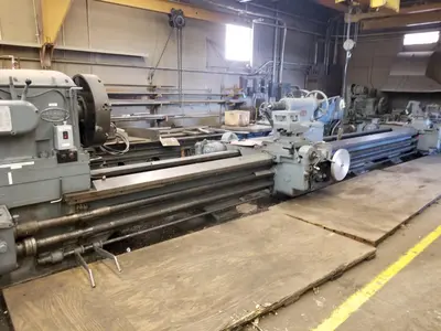 56" x 342" Bertram Engine Lathe with Dual Carriages