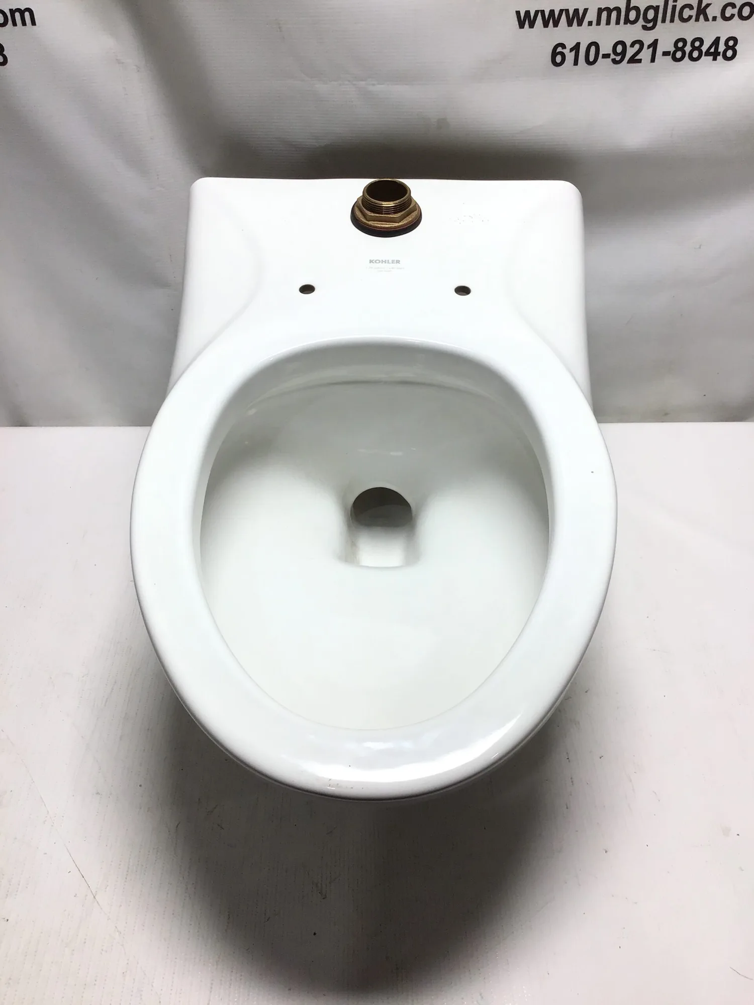 Kohler ST73J46TL Wallmount Flushometer Toilet Bowl 1.28Gallons 4.85Liters Per Flush