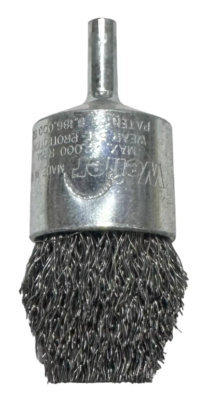 Weiler 1" Controlled Flare End Brush .0104" Steel Fill 1/4" Shank USA