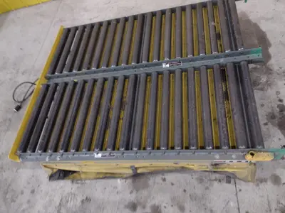 60" X 48" X 3500 LB SOUTHWORTH MODEL #LS4-36 DOUBLE ROLLER TOP LIFT TABLE, 110V SINGLE PHASE: STOCK #20926