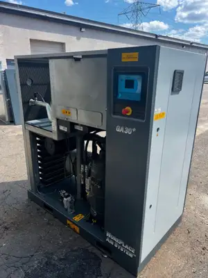 Used 2015 ATLAS COPCO GA30+ Rotary Screw & Sliding Vane Air Compressors British Columbia CA | Lenmark #834872