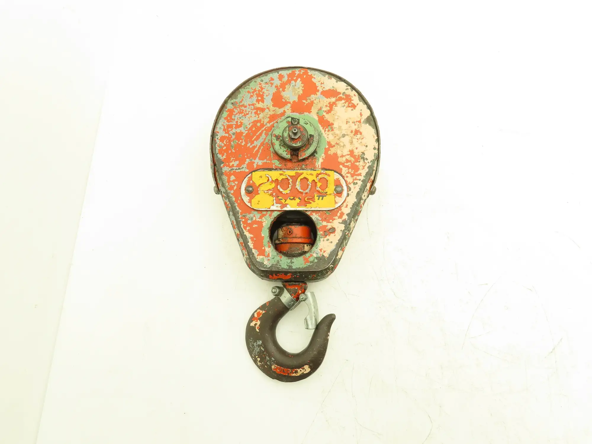 1 Ton Single Sheave Crane Hoist Swivel Hook Block 2000 Lb