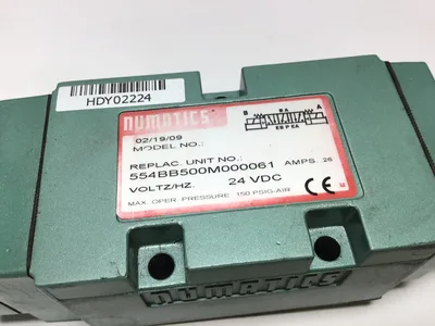 Numatics 554BB500M000061 Solenoid Valve 24VDC 26Amps 150PSIG Air Max Pressure