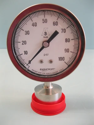 Lot (6) Diaphragm & Plain Gauges for Parts or Repair Ashcroft Anderson D13
