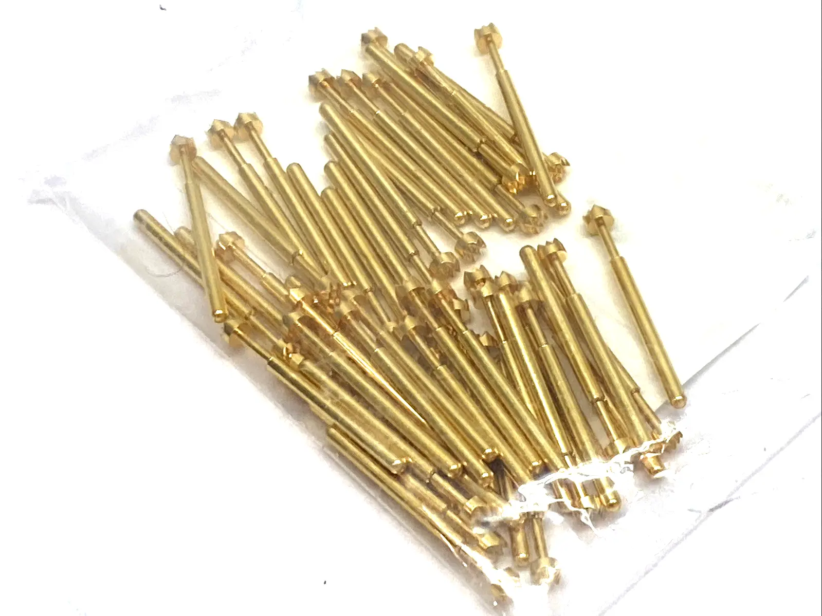 USED OSTBY BARTON SPRING TEST PROBE 0.187" CENTER 0.250" LOT OF 49