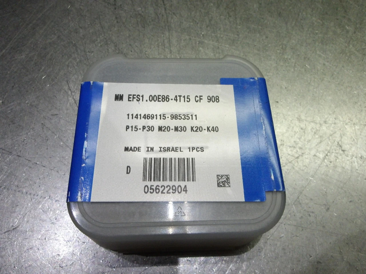 Iscar Fini shred T15 1" 4 Flute CC Endmill MM EFS1.00E86-4T15 CF 908 (LOC2621)