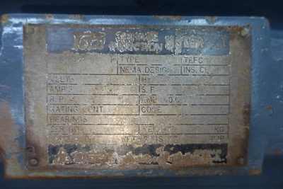 Used TECO WESTINGHOUSE AEHA-TK001 A.C. Motors Ohio US | Aucto #1394660