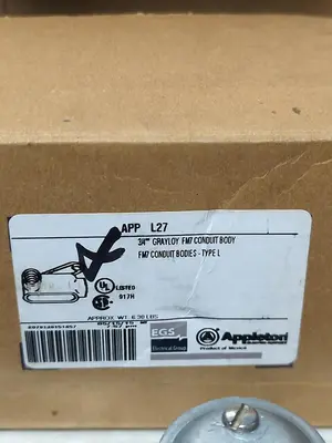 New | in-Stock APPLETON L27 Miscellaneous Equipment (Electrical & Power) Ohio US | Surplus Asset Holdings #1240636