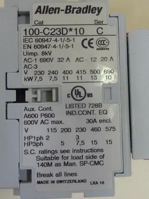 USED ALLEN BRADLEY 100S-C23DJ14C SER C