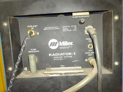 MILLER MODEL #SYNCROWAVE 250 AC/DC WELDER & RADIATOR-1 CHILLER: YOBRO #24819