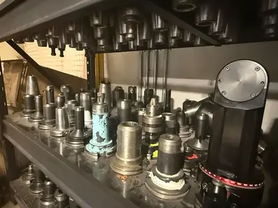 150PC CNC TOOLING LOT: CAT40/50, BT40/50, HSK63, COLLET, END MILL, SHRINK-FIT, BORING HEADS