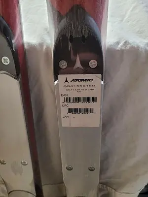 NEW Atomic GSII Red/White Race Skis 150cm Length No Bindings Youth
