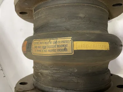 Mercer Invincible 6” Rubber Expansion Joint 11” dia  x 8” h