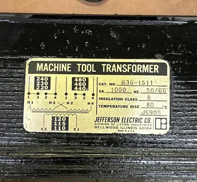 Used JEFFERSON ELECTRIC 636-1511 Miscellaneous Equipment (Electrical & Power) | Surplus Asset Holdings #1202135