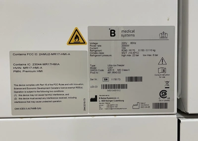 2021 MEDICAL SYSTEMS U201 ULTRA-LOW TEMPERATURE FREEZER Miscellaneous | Tekmart International Inc. (12)