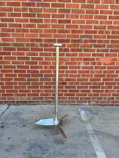 Used SCHOTT AG 316 STAINLESS STEEL IMPELLER 58" HEIGHT  X 6" FLANGE FITTING Agitator Shaft California US | Equipment Lab #488750