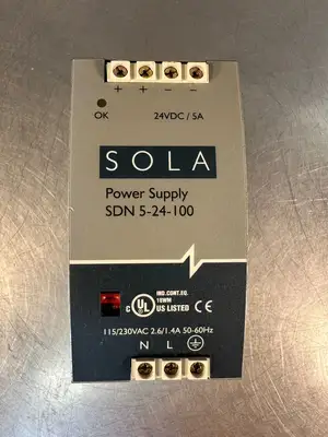 Sola Power Supply SDN 5-24-100 115/230VAC 2.6/1.4A 50-60Hz (3.5.2)