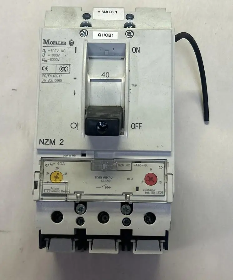 Used EATON NZMH2-A40-NA Miscellaneous Equipment (Electrical & Power) | Surplus Asset Holdings #1192691