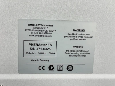 Used BMG LABTECH PHERAstar FS Microplate Readers Missouri US | BioLabTek #1384018