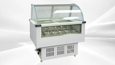 171-0335 12 Pan Full Service Self Contained Ice Cream Gelato Freezer
