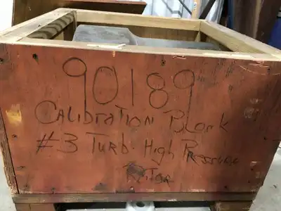 90189 Steel Calibration Block for #3 Turbine High Pressure Rotor