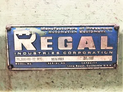 USED 1984 REGAL 20,000-36 SRNP-TO