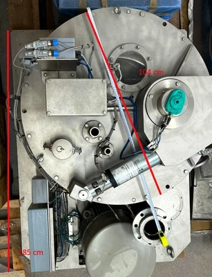 Heinkel V 800 B perforate basket centrifuge, 316L SS.
